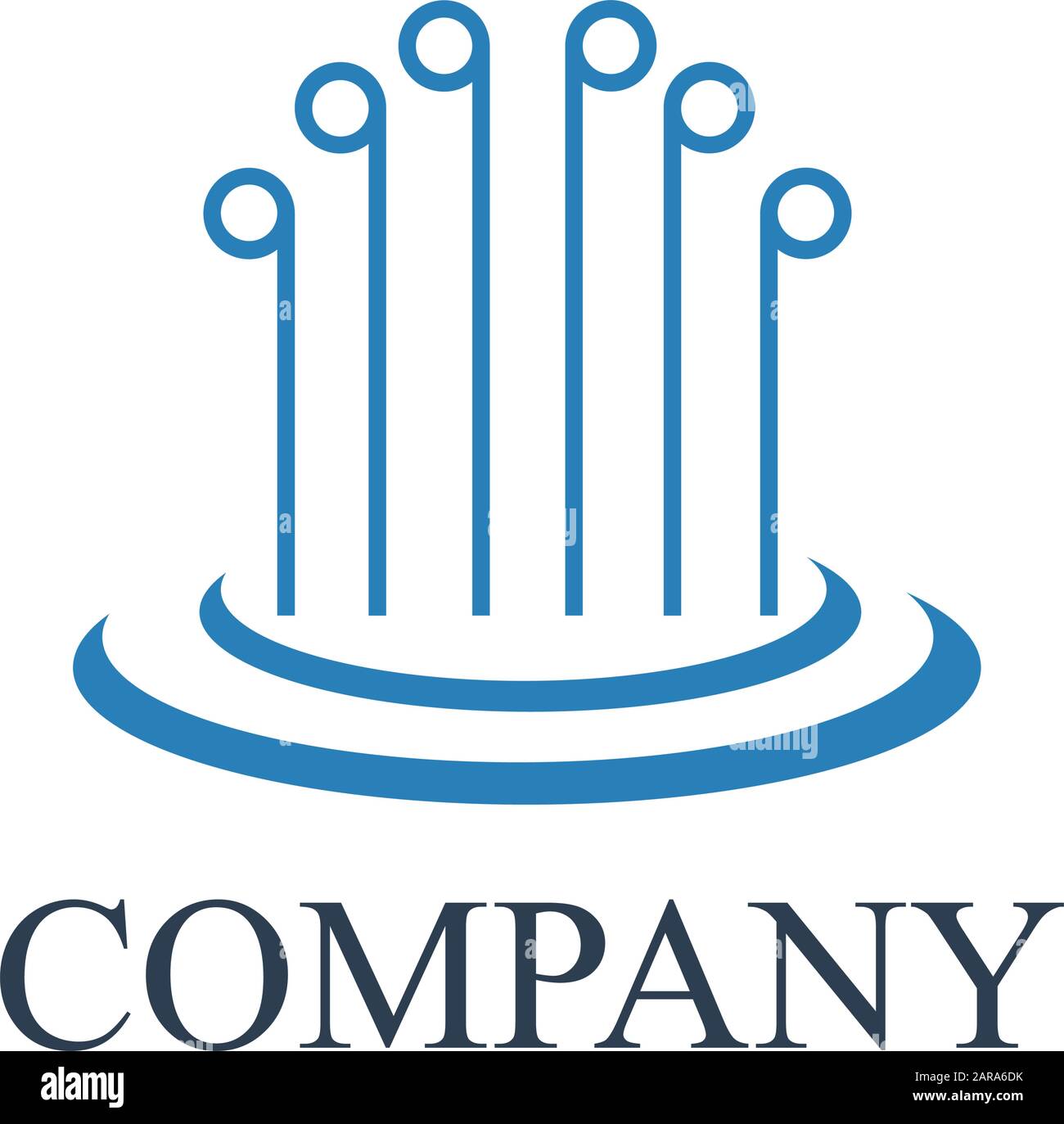 Vettore segno acqua. Spa e resort Illustrazione Vettoriale