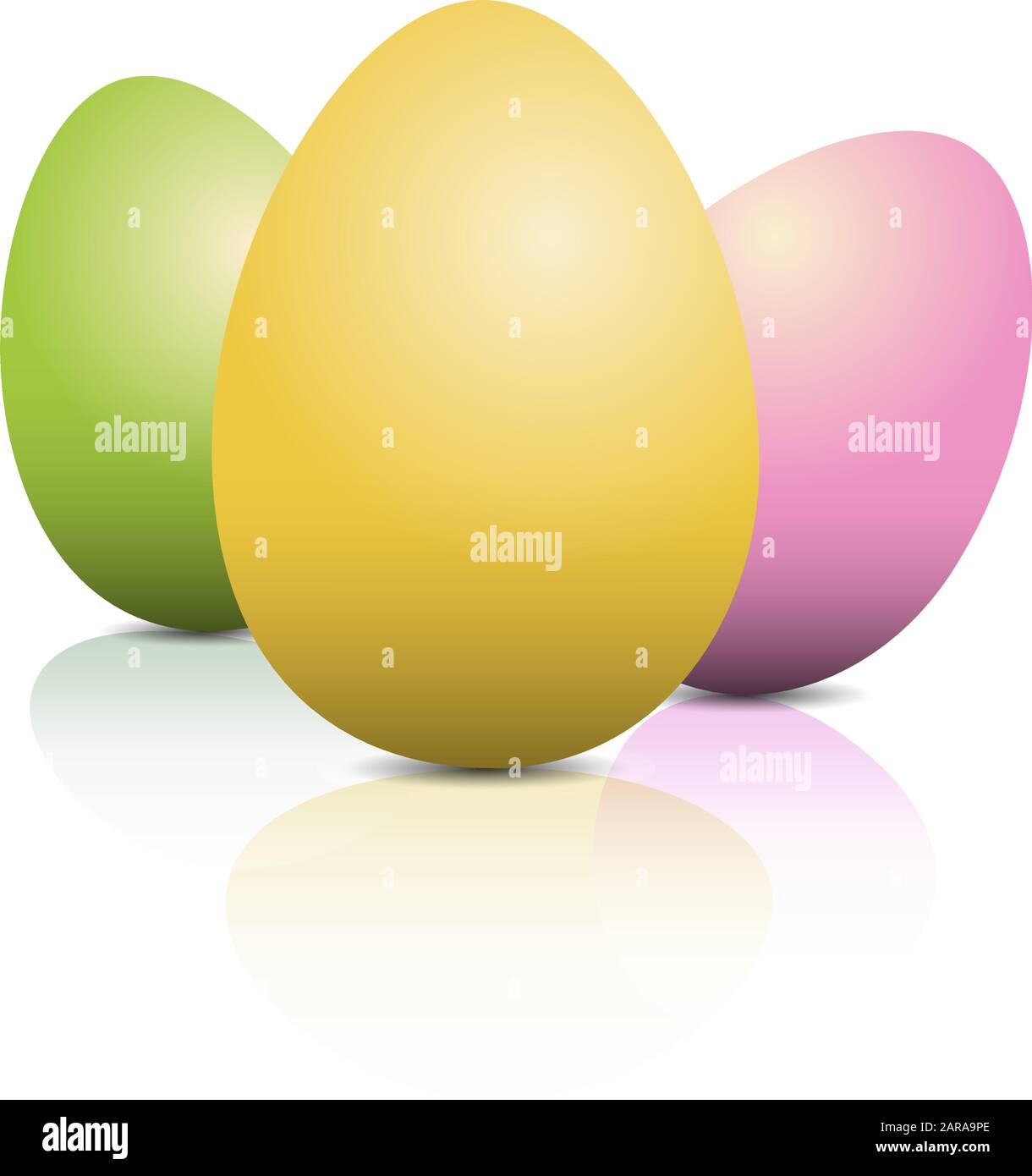 Illustrazione vettoriale uova Colorate Illustrazione Vettoriale