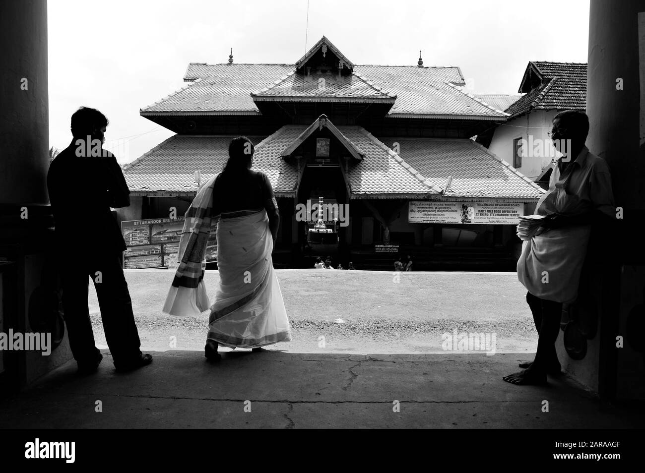 Tempio Di Mahadeva Shiva, Ettumanoor, Kottayam, Kerala, India, Asia Foto Stock