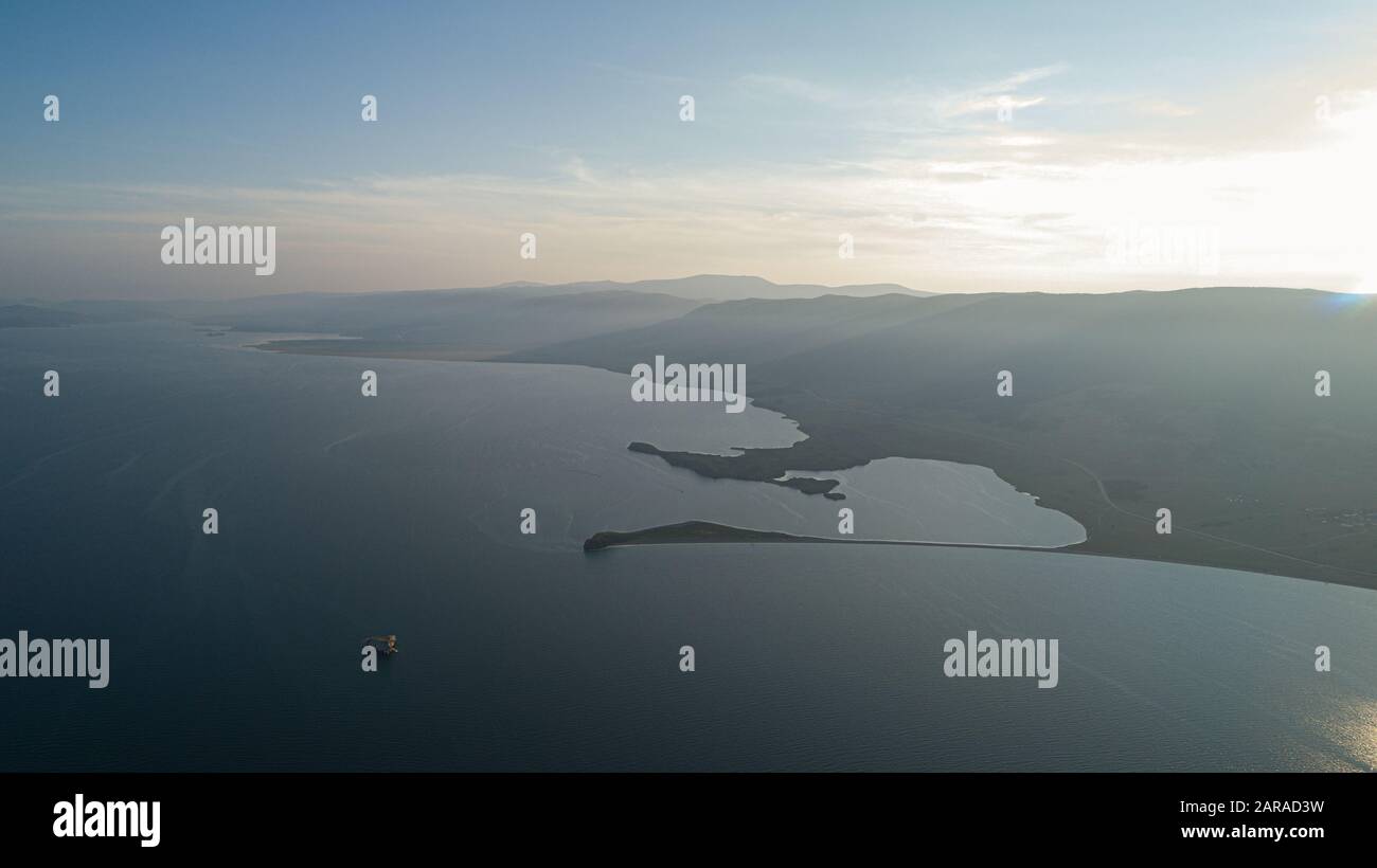 Lago Baikal, isola di Oltrek. Regione di Irkutsk, Russia. Foto Stock