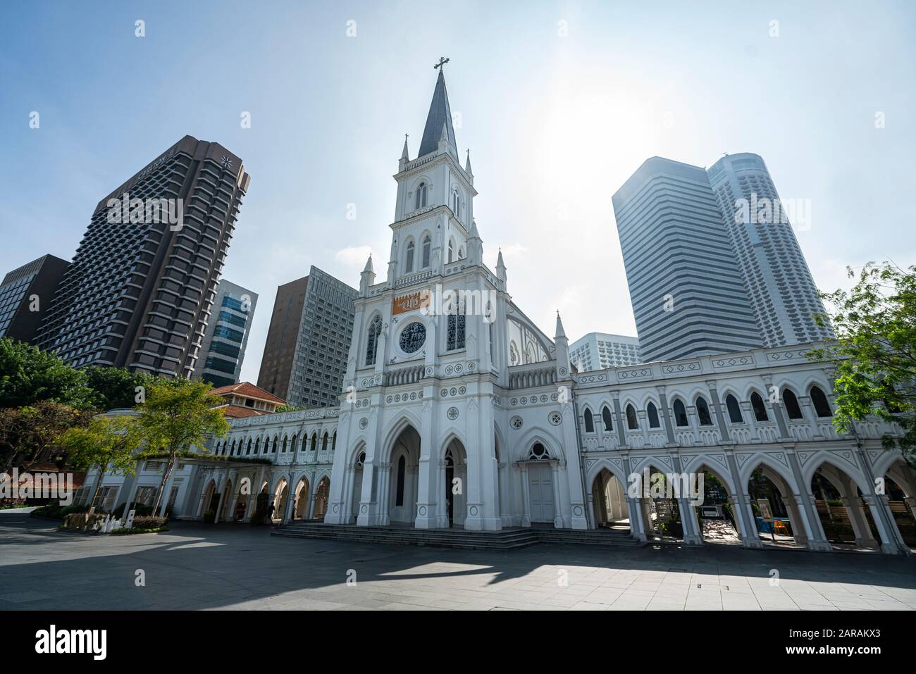 Singapore. Gennaio 2020. CHIJMES è un edificio storico a Singapore, che ha iniziato la vita come un convento cattolico conosciuto come il Convento del Hol Foto Stock