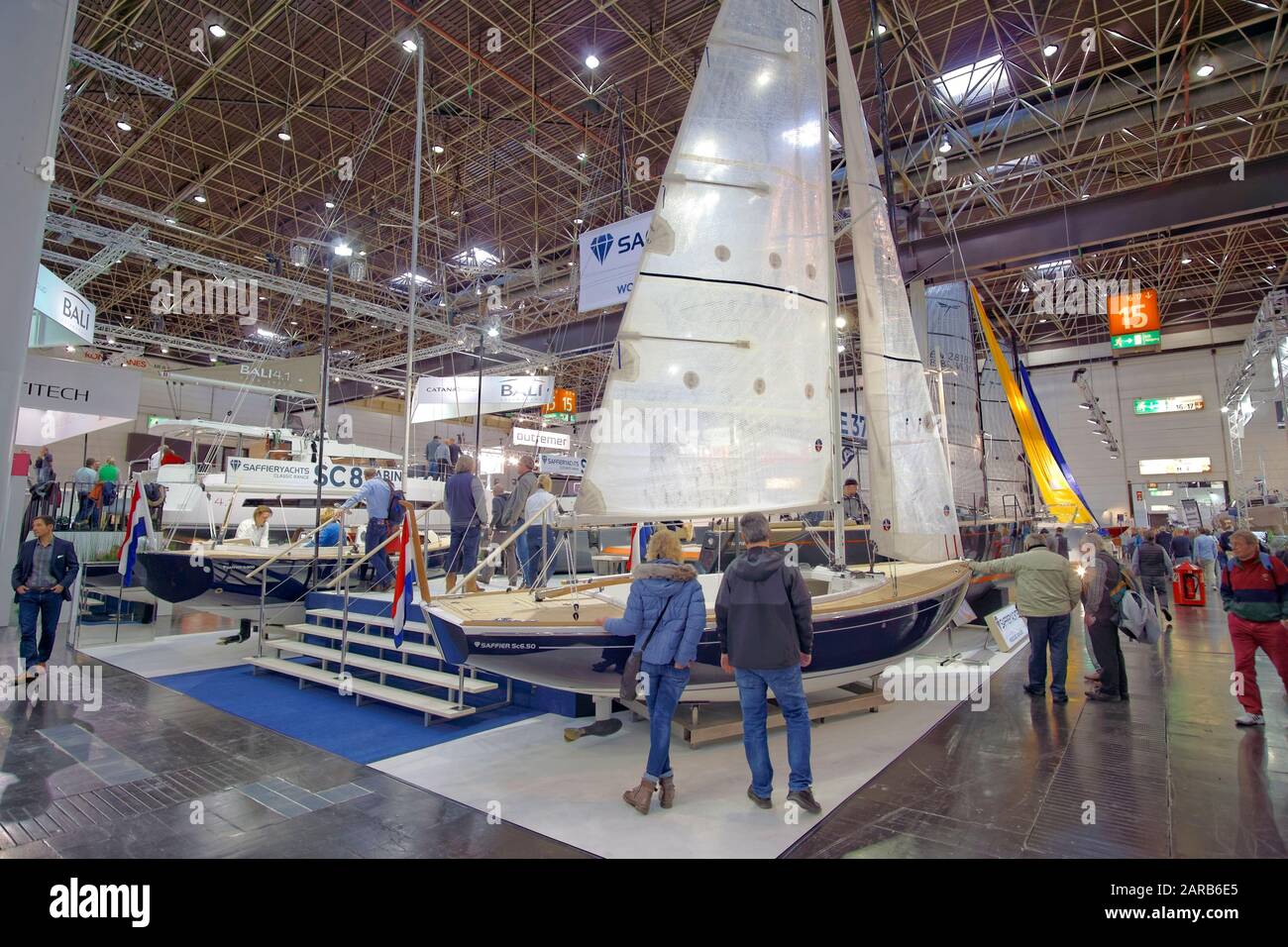 Boot, il Salone Nautico Tedesco si tiene ogni anno a Dusseldorf, in Germania. Foto Stock