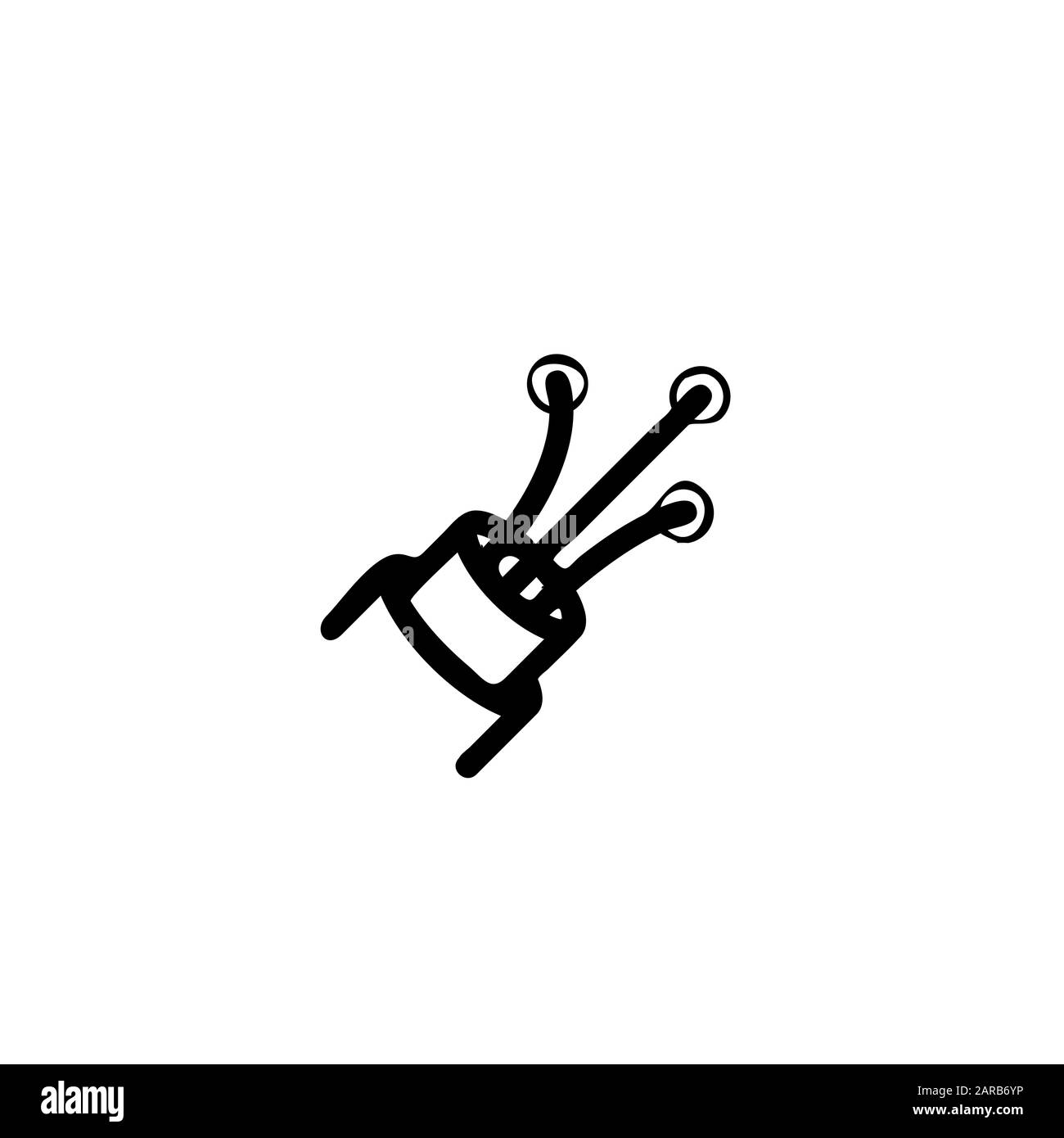 modello di progettazione di icone per cavi in fibra ottica Foto Stock