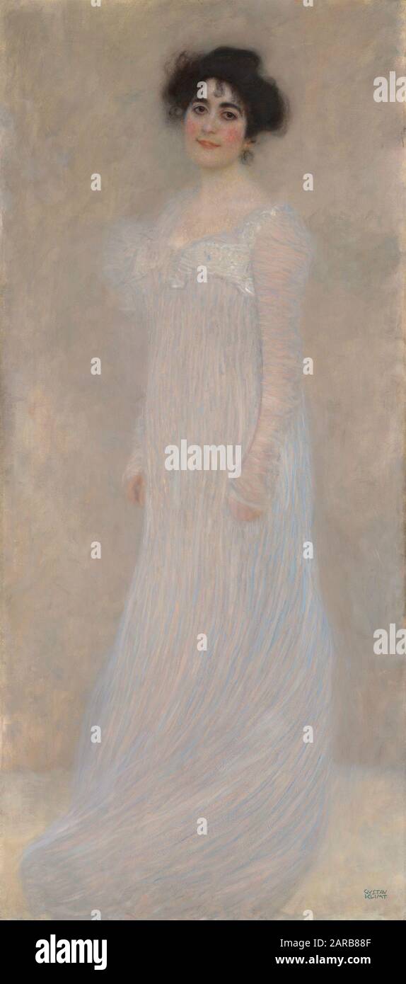 Gustav Klimt ( 1862–1918 ) , Serena Pulitzer Lederer (1867–1943) 1899 , ( olio su tela 1,90 x 0,85) Foto Stock