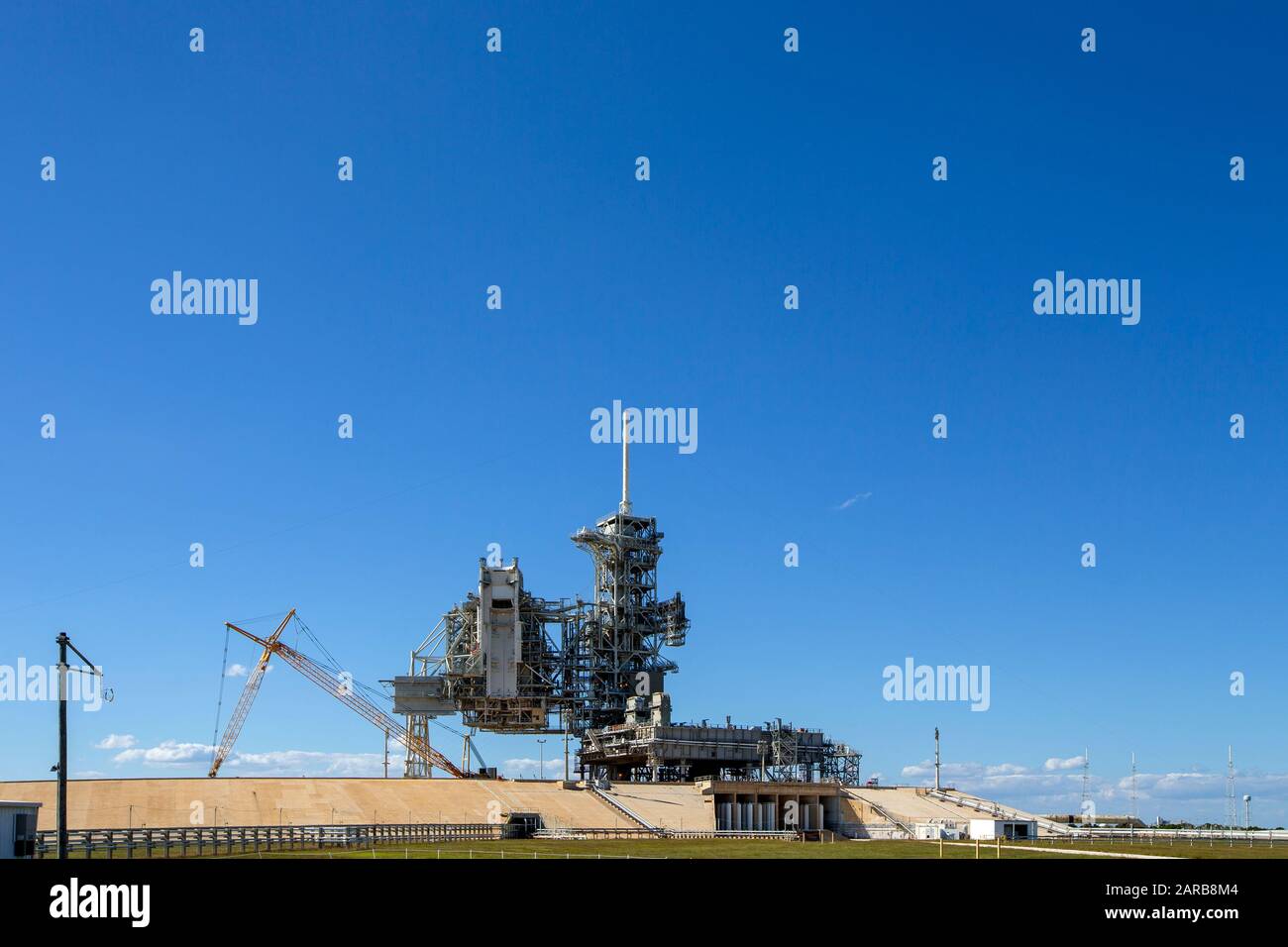 Kennedy Space Center a Cape Canaveral Shuttle, rampa di lancio Foto Stock
