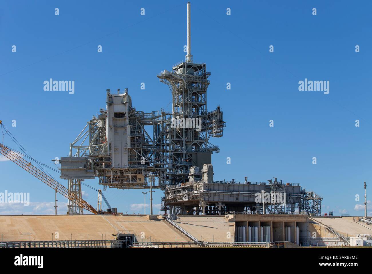Kennedy Space Center a Cape Canaveral Shuttle, rampa di lancio Foto Stock