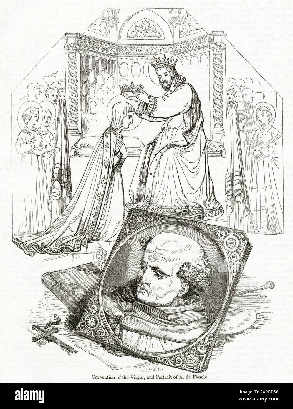 Incoronazione della Vergine, di Fr. Angelico da Fiesole Foto Stock