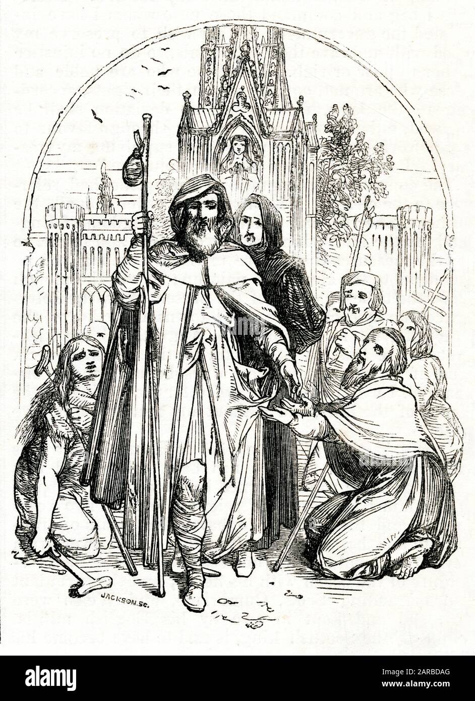 The British Valhalla -- Re Canuto (Noce) il Grande Foto Stock