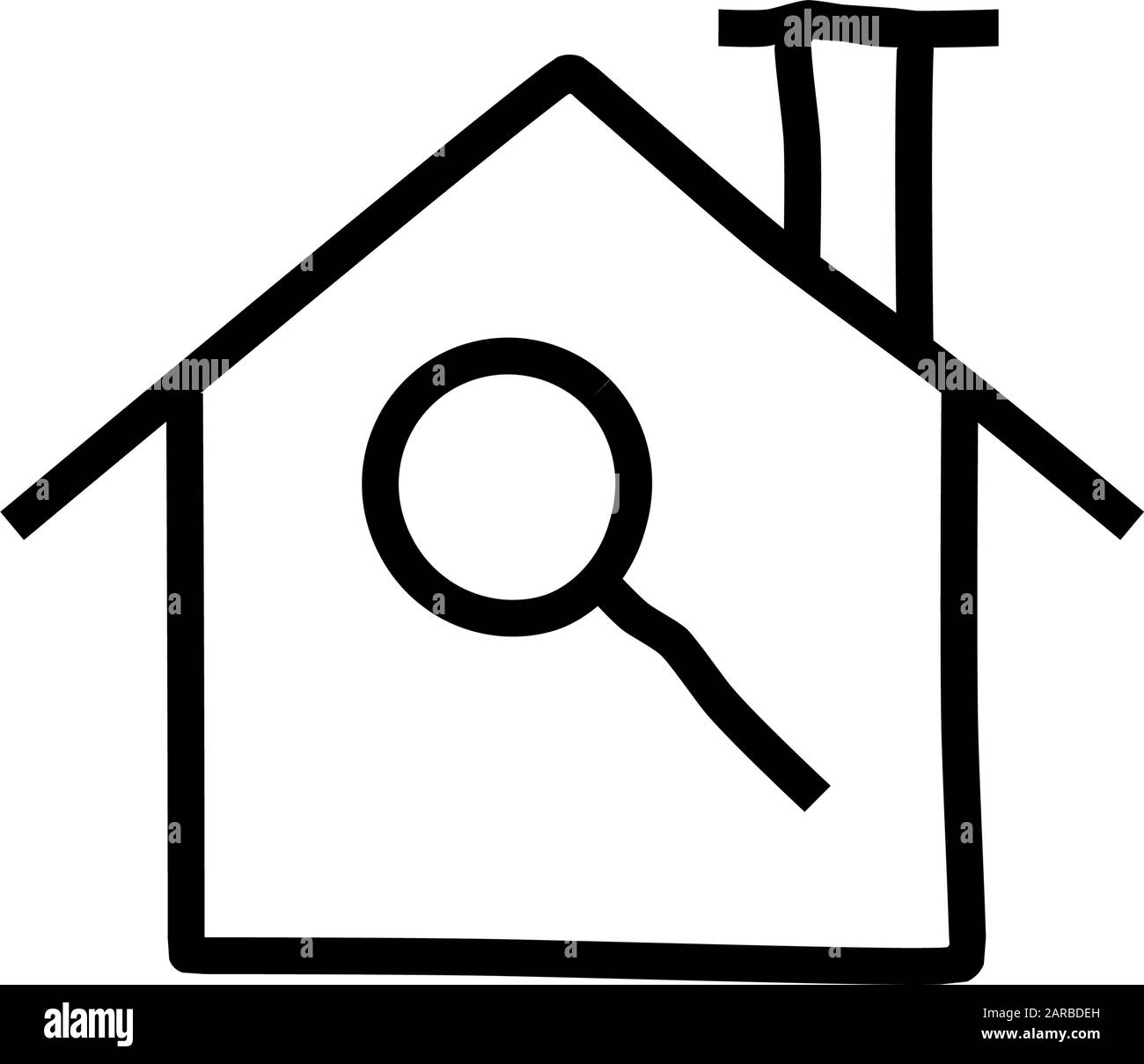 Vettore, modello di disegno icona Home Illustrazione Vettoriale