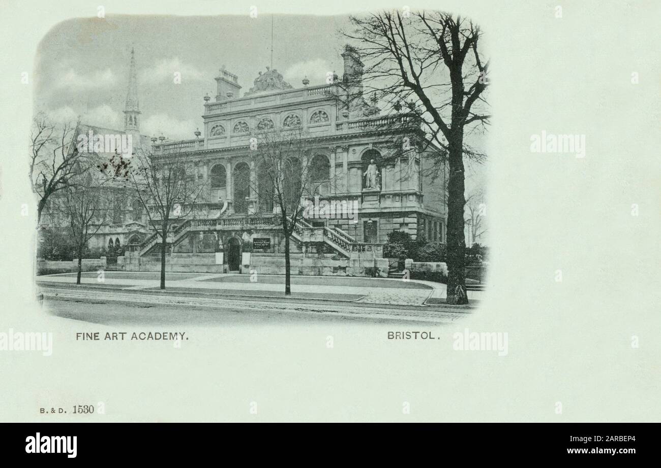L'Accademia Di Belle Arti Di Bristol. Data: 1901 Foto Stock