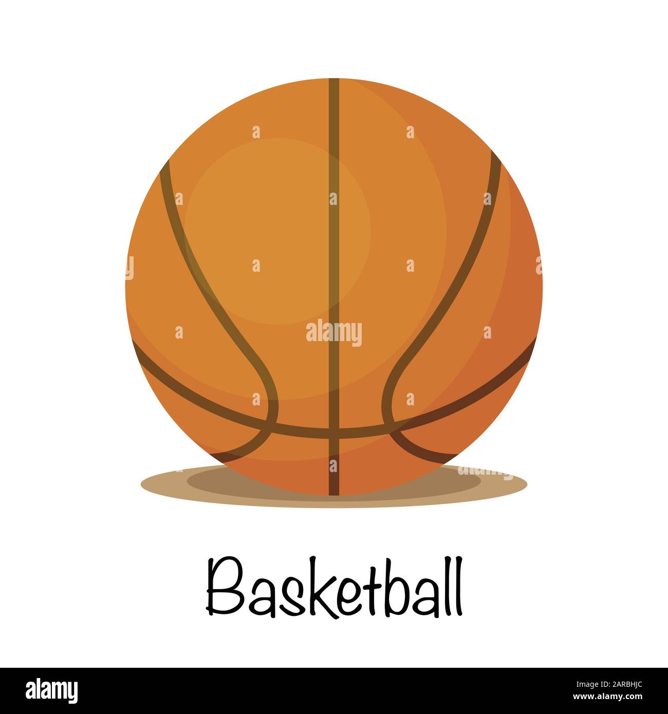 Palla da basket sport gioco, illustrazione vettoriale Illustrazione Vettoriale