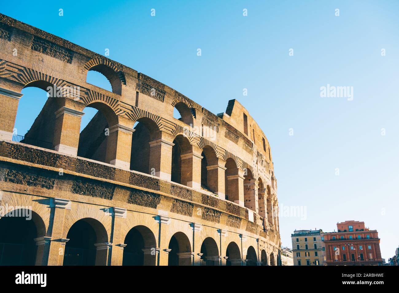 Roma, Italia - 31 Dicembre 2019: Il Colosseo Di Roma Foto Stock