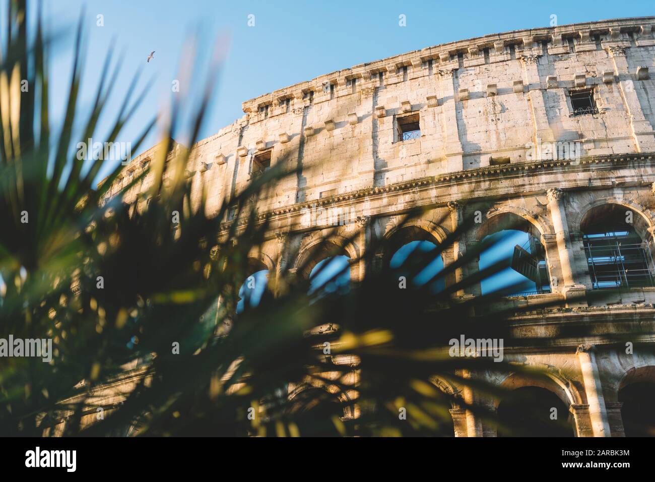 Roma, Italia - 2 Gennaio 2020: Il Colosseo A Roma, Italia Foto Stock