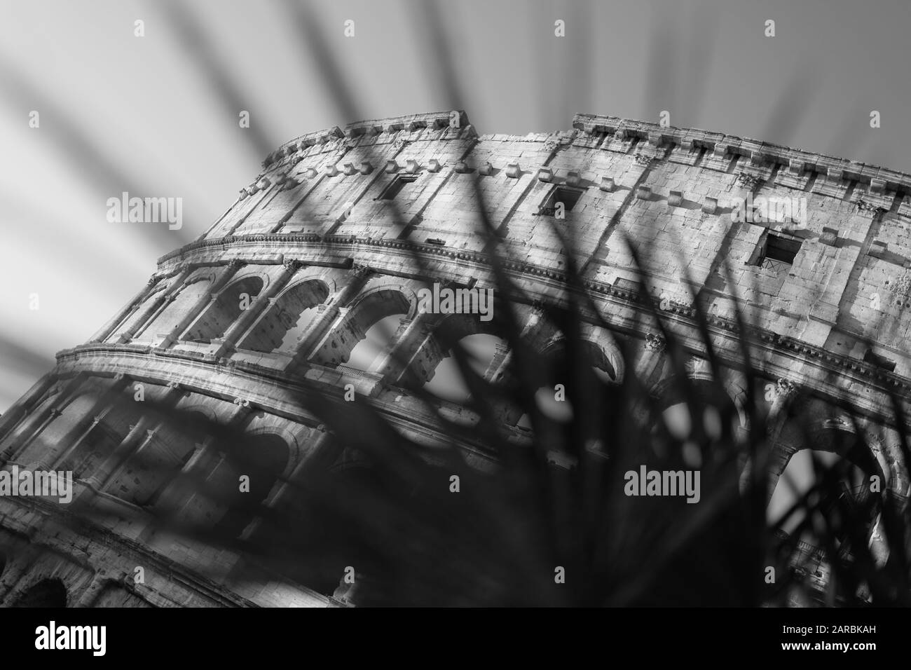 Roma, Italia - 2 Gennaio 2020: Il Colosseo A Roma, Italia Foto Stock