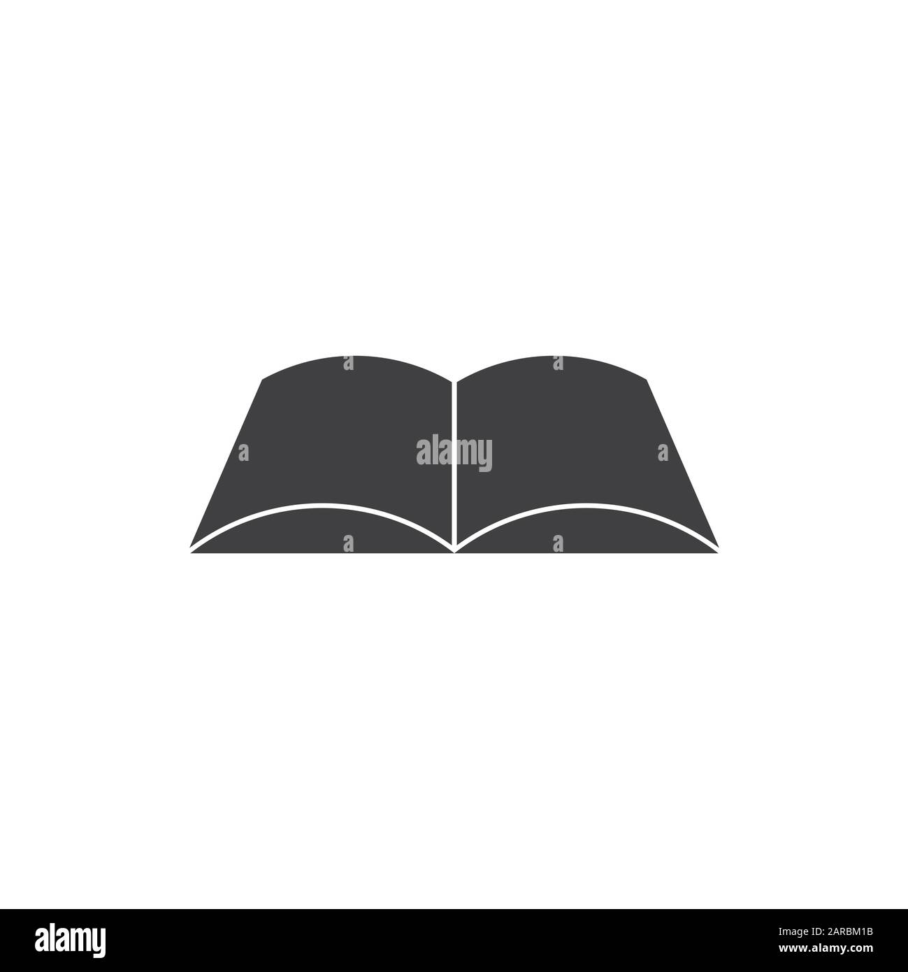 semplice libro scala geometrica semplice logo vettore Illustrazione Vettoriale