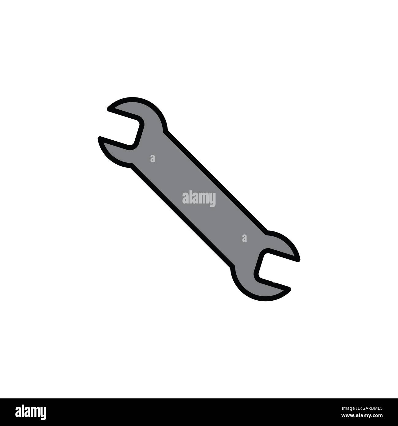 modello di progettazione linea icona chiave Foto Stock