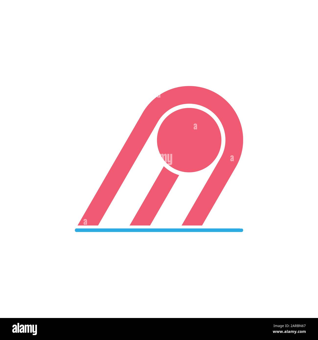 comet swoosh semplice vettore di movimento geometrico logo Illustrazione Vettoriale