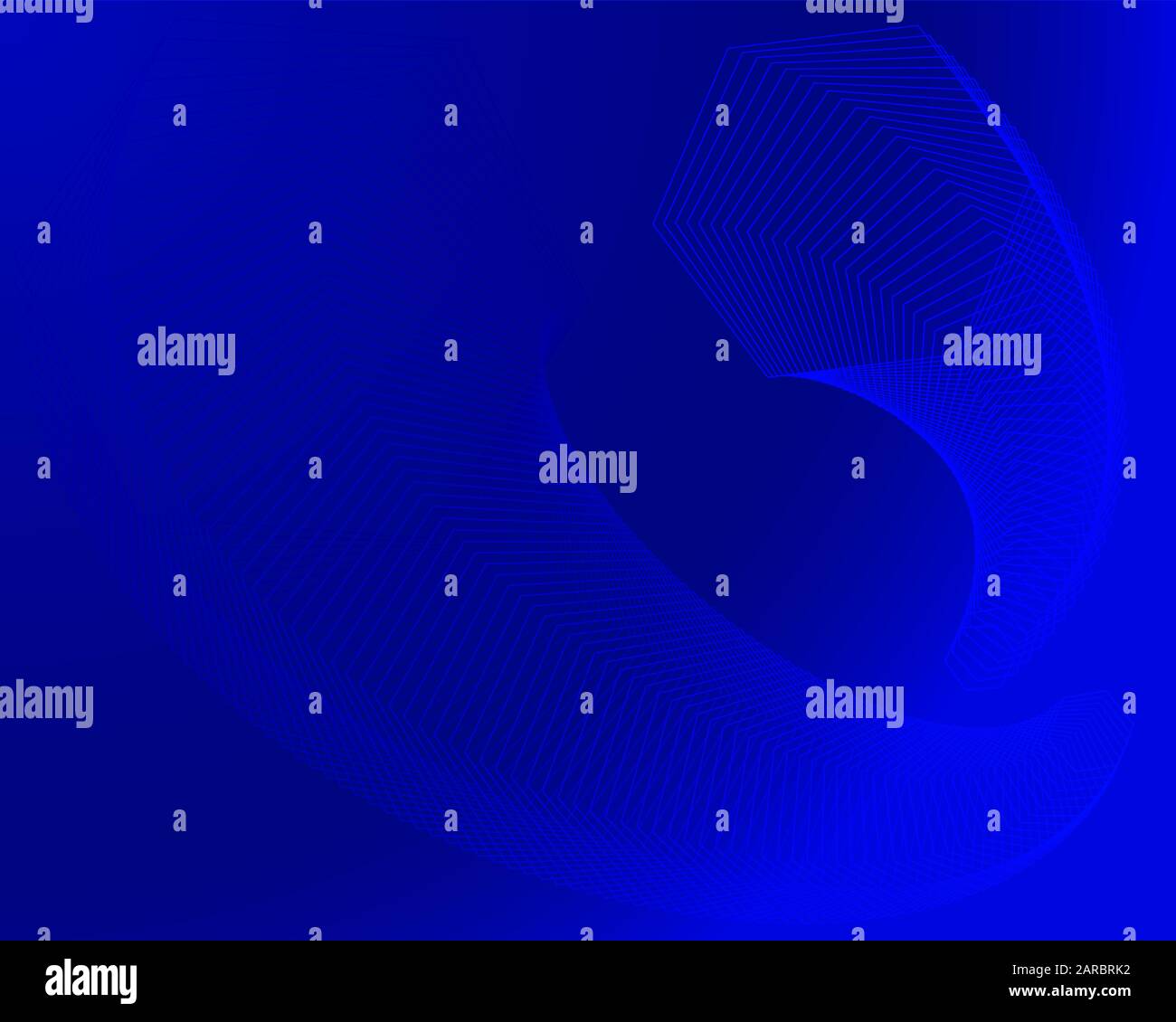 Esagoni geometrici sfondo colorato e moderno in colori blu scuro. Transizione gradiente elegante sfondo vettoriale scuro Illustrazione Vettoriale