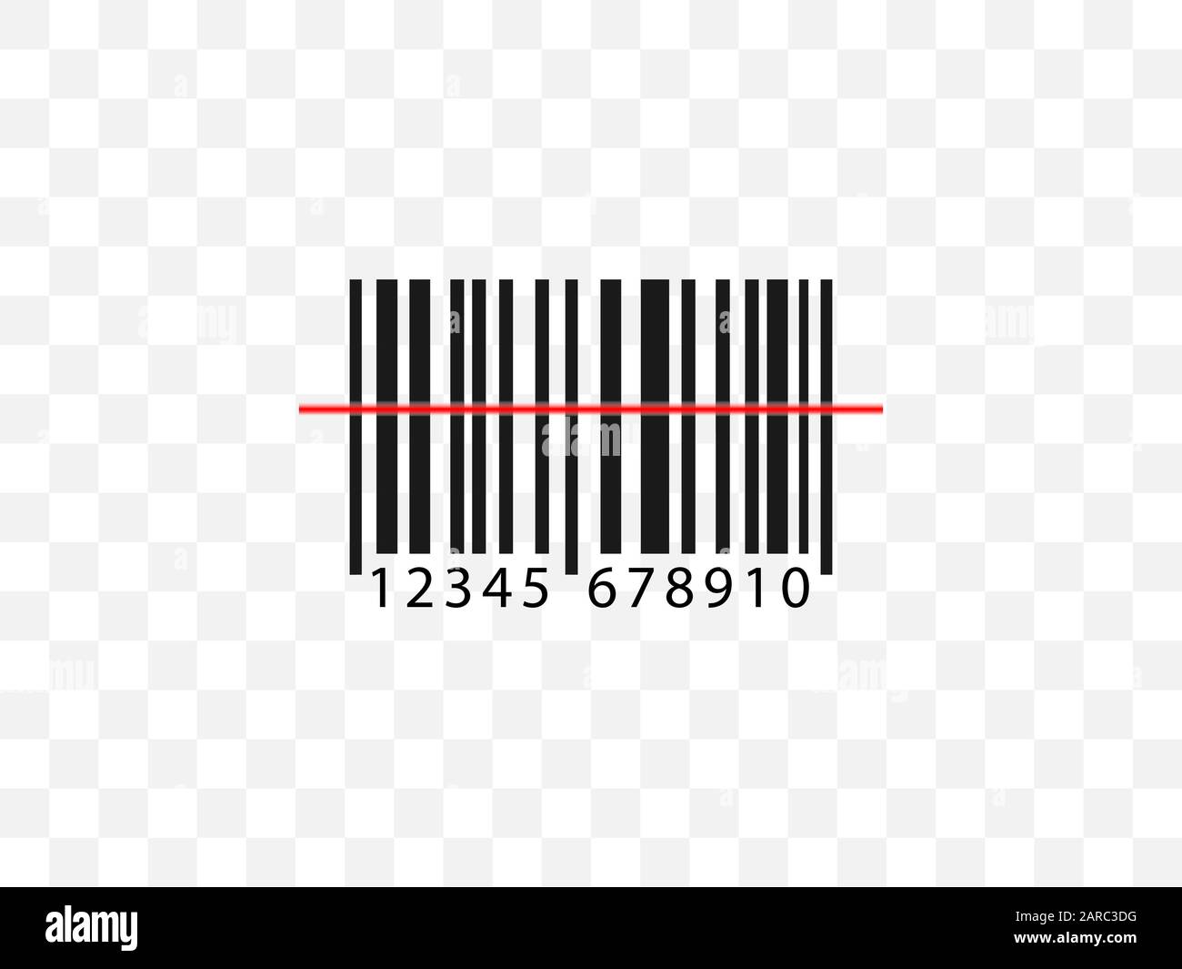 Codice a barre, icona del codice. Illustrazione vettoriale, design piatto. Illustrazione Vettoriale