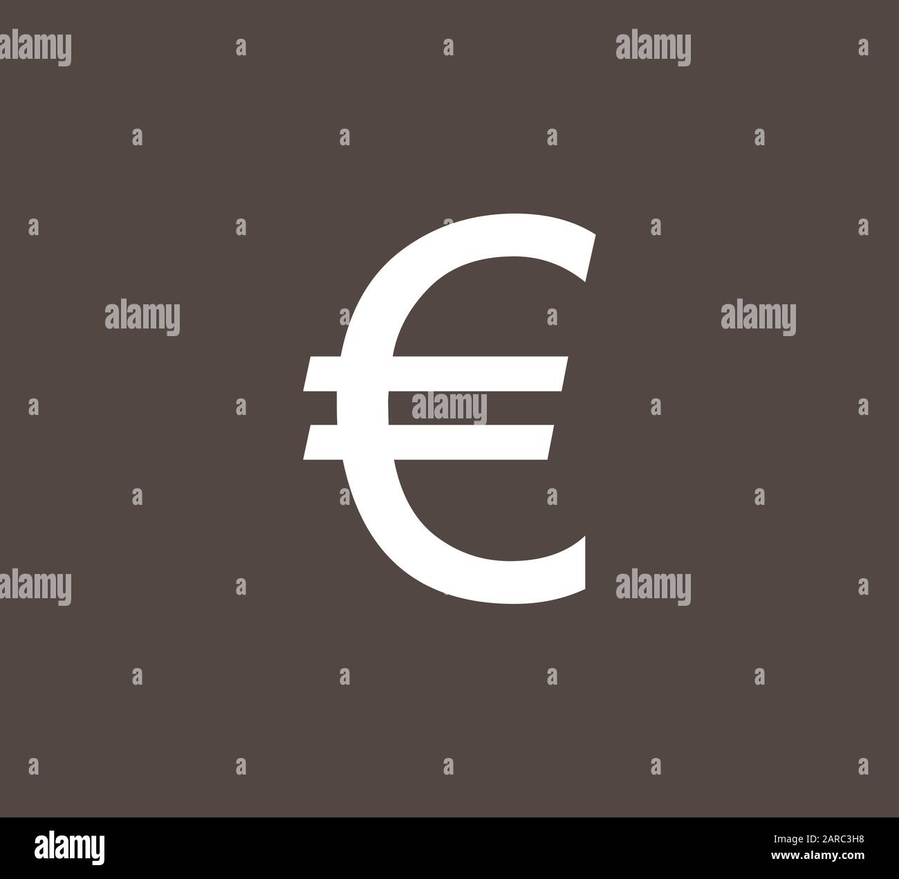 Euro icona di denaro. Illustrazione Vettoriale, design piatto Illustrazione Vettoriale