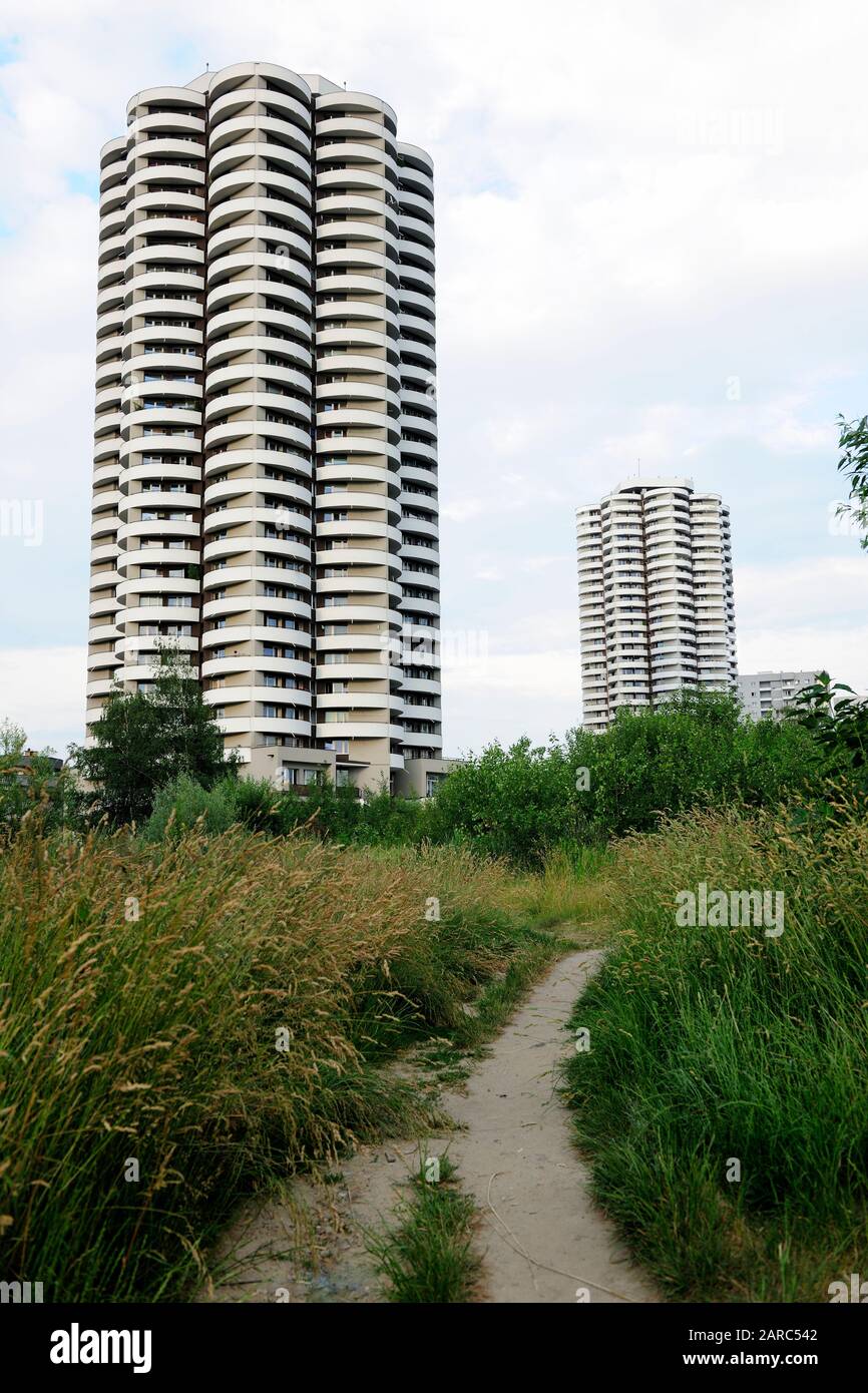Katowice, slaskie, polska, architettura astratta Foto Stock