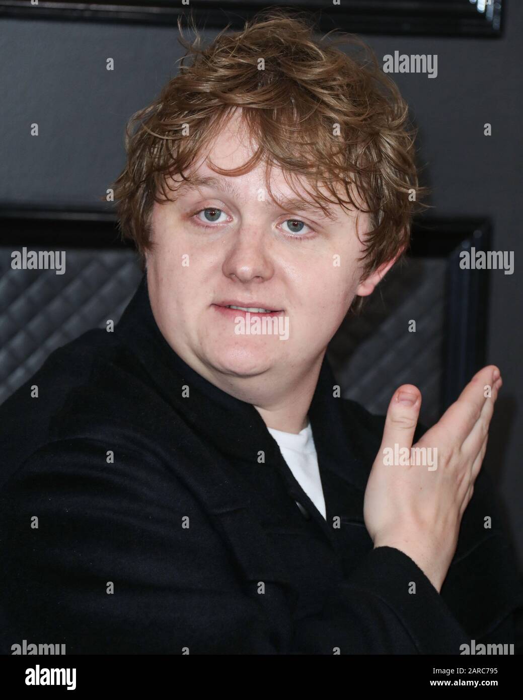 Los ANGELES, CALIFORNIA, USA - 26 GENNAIO: Lewis Capaldi arriva al 62nd Annual GRAMMY Awards tenutosi presso lo Staples Center il 26 gennaio 2020 a Los Angeles, California, Stati Uniti. (Foto Di Xavier Collin/Agenzia Stampa Immagini) Foto Stock