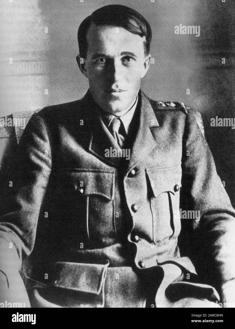 T.E.T. Laurence in uniforme 0f un tenente colonnello nell'Esercito britannico.. 1918 Foto Stock