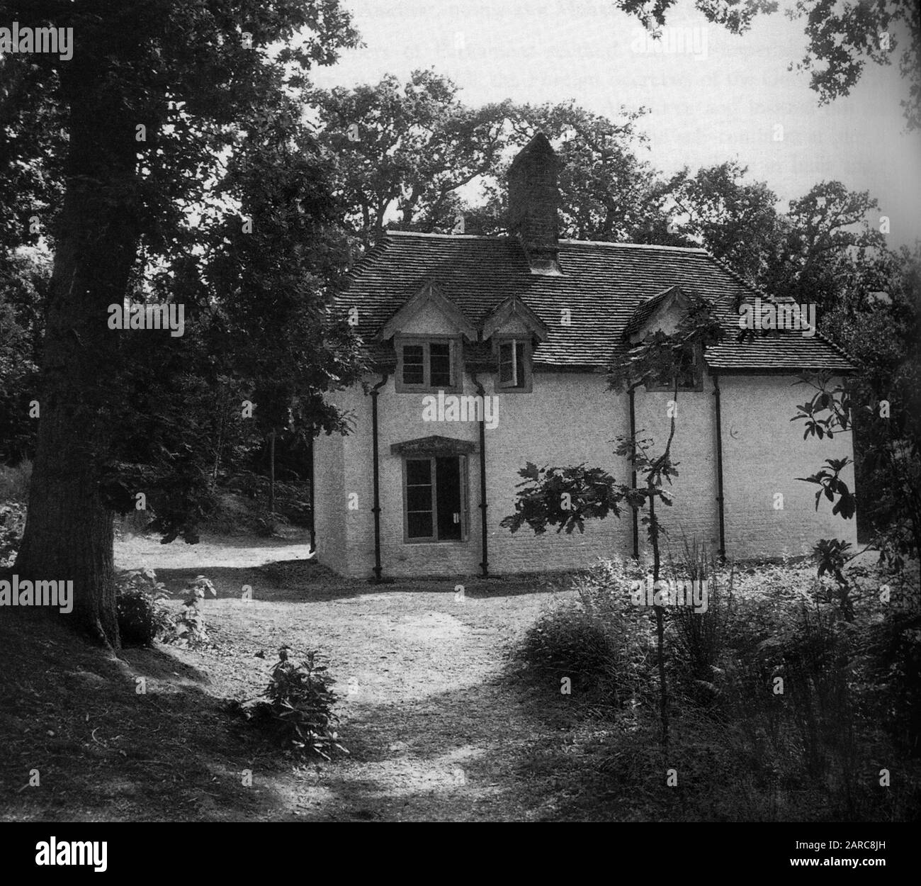 T.E., casa di Lawrence a Clouds Hill vicino Bovington, Dorset. Foto Stock