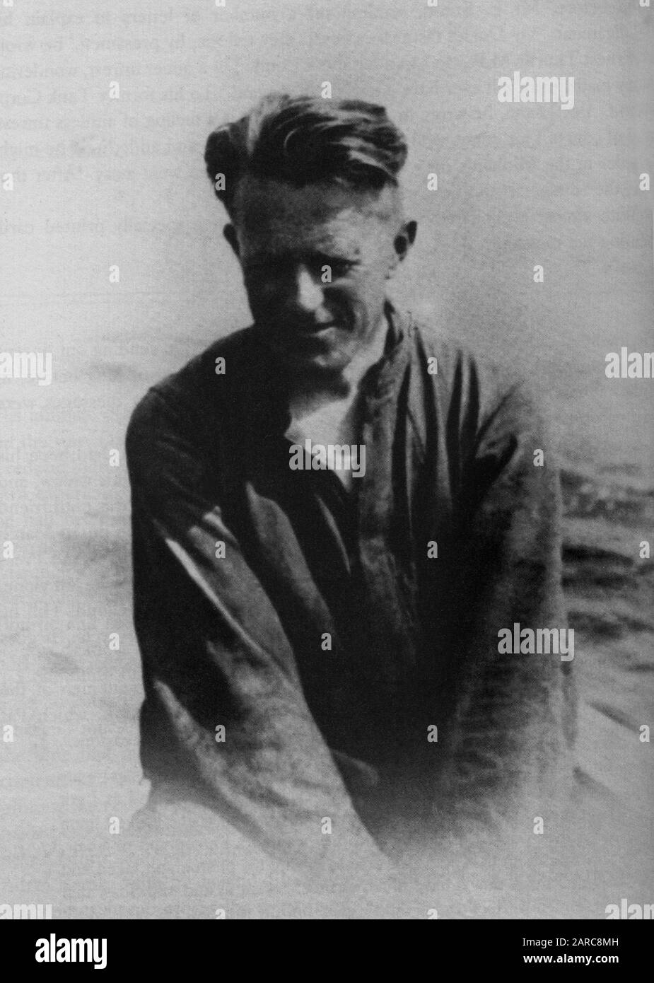 T.E. Lawrence in meccanica si allora poco prima della sua morte. 1935 Foto Stock