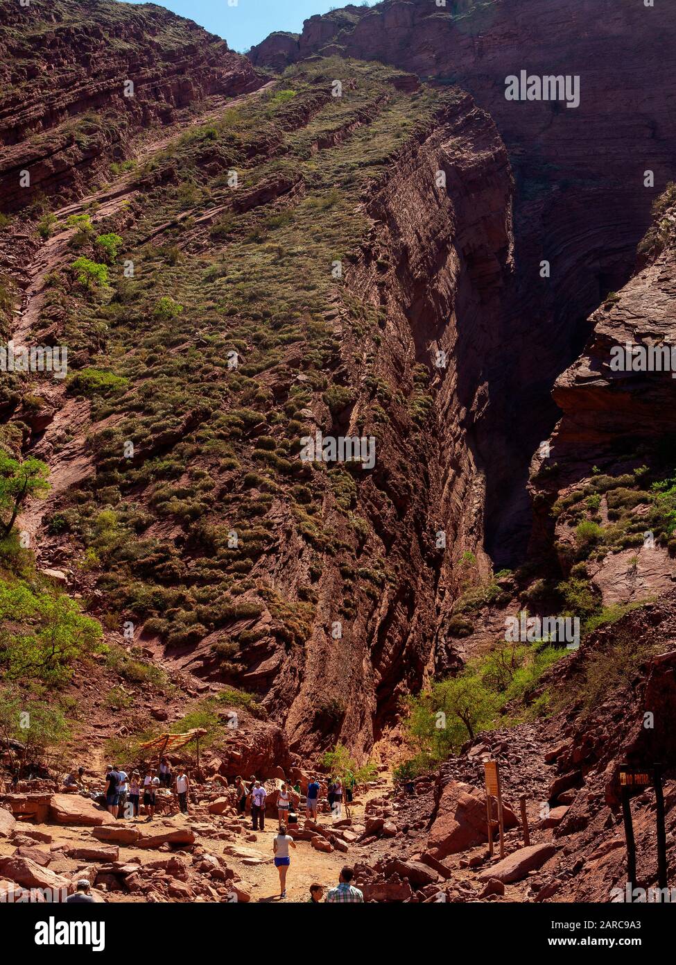 Devil's Throat sulla Ruta 68, strada che collega Salta a Cafayate, Argentina Foto Stock