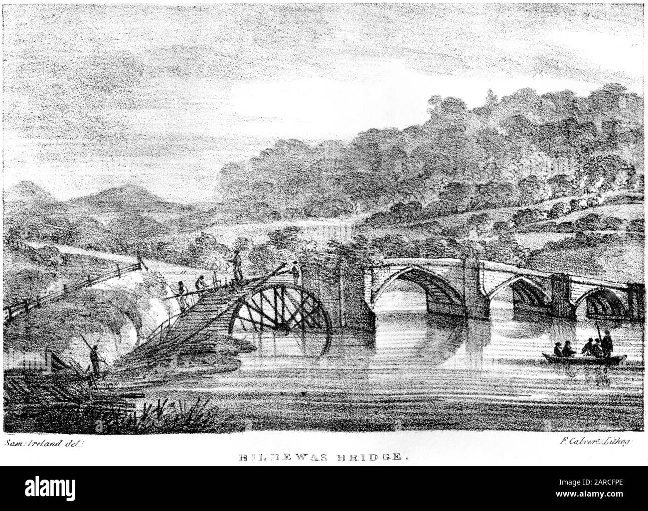 Litografia di Bildewas (Buildwas) Bridge scannerizzata ad alta risoluzione da un libro stampato nel 1824. Si ritiene che questa immagine sia libera da tutti i diritti d'autore. Foto Stock Litografia di Bildewas (Buildwas) Bridge scannerizzata ad alta risoluzione da un libro stampato nel 1824. Si ritiene che questa immagine sia libera da tutti i diritti d'autore. Foto Stock