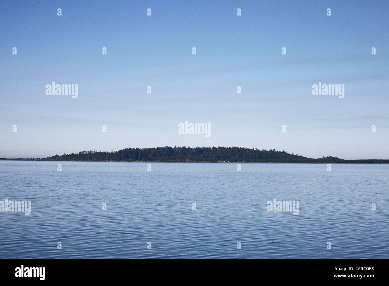 Scenario mattutino della famosa Baia di Nehalem nell'Oregon centrale Foto Stock