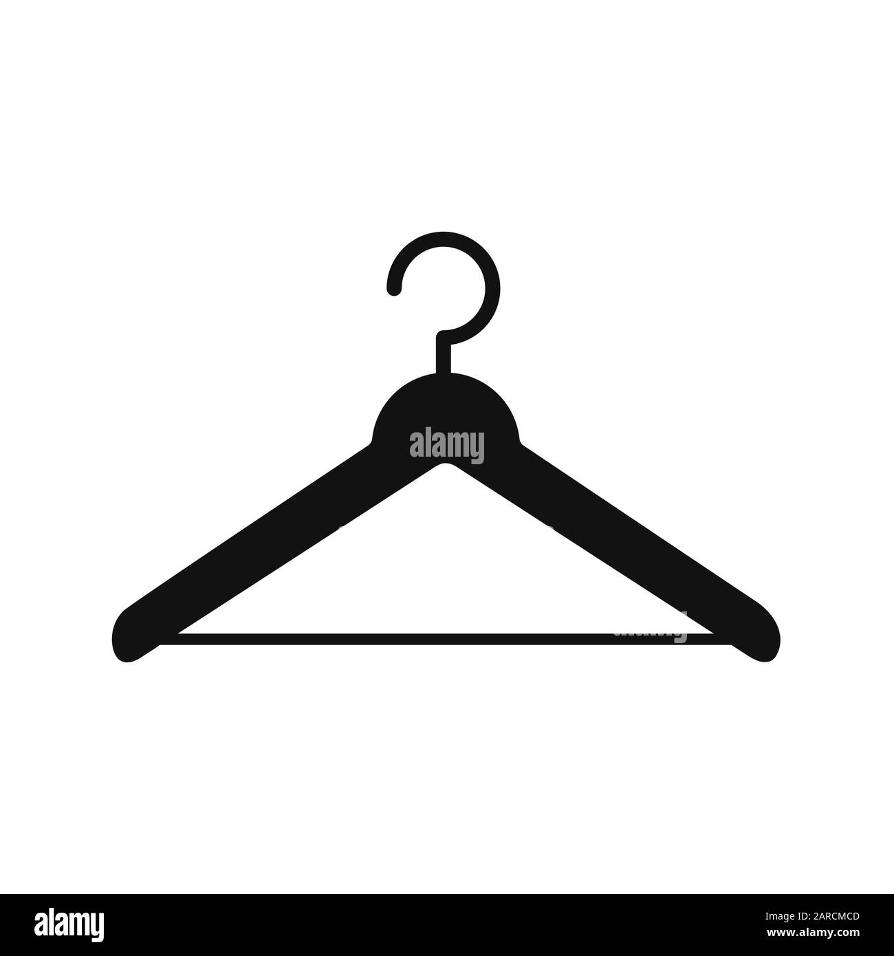 Icona di sospensione vettore. La silhouette piatta è isolata su uno sfondo bianco per siti web, applicazioni, moda a tema e abbigliamento design. Illustrazione Vettoriale