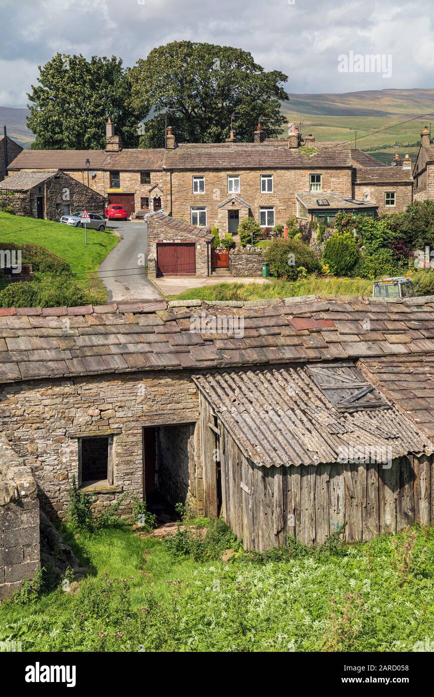Yorkshire Dales, Inghilterra - Gayle è un tipico villaggio di Dales Foto Stock