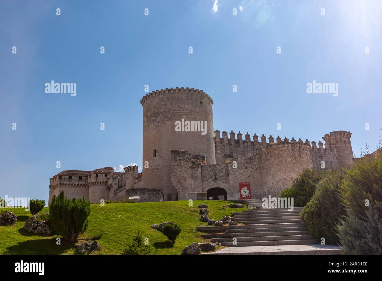 Castello Di Cuéllar, Cuellar, Provincia Di Segovia, Castille, Spagna Foto Stock
