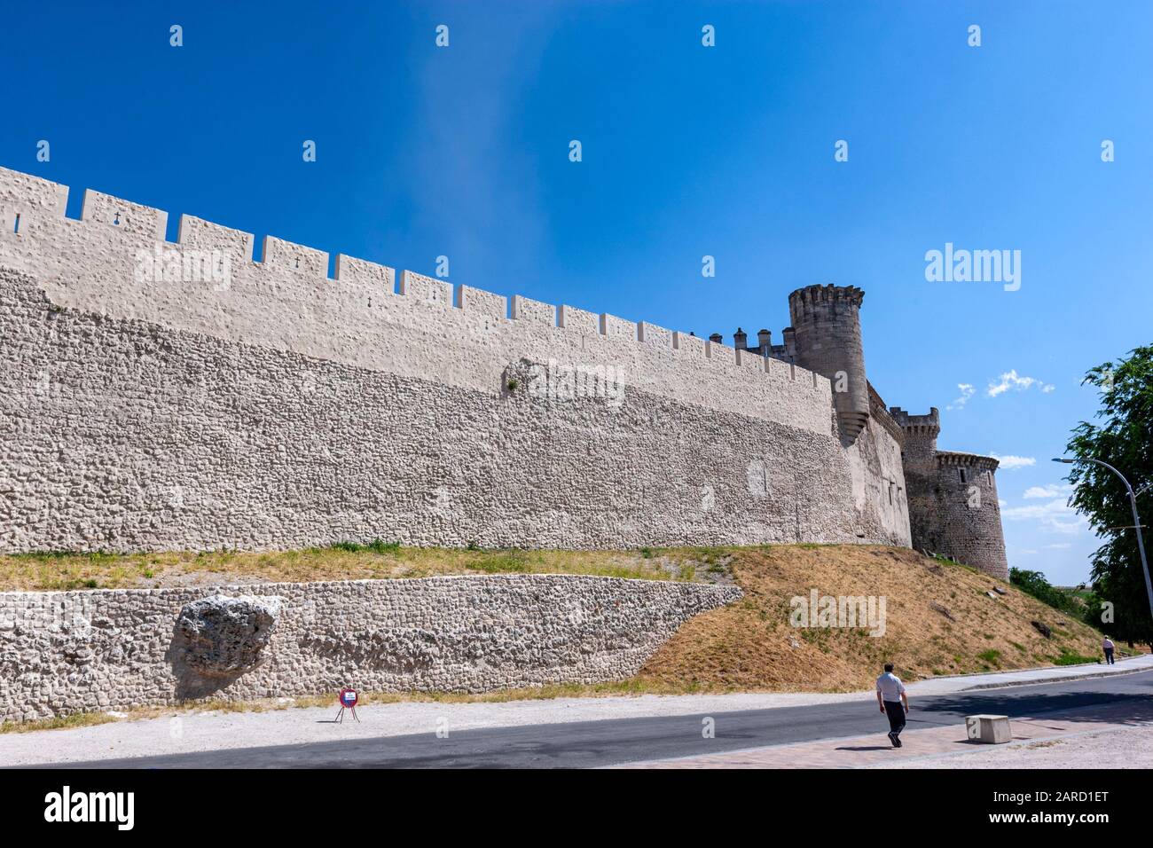Mura, Cuellar, provincia di Segovia, Castille, Spagna Foto Stock