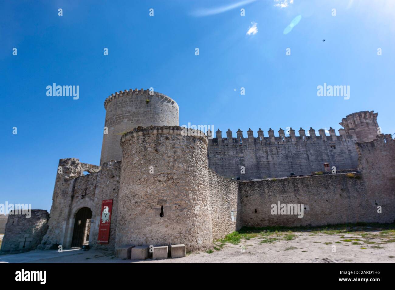 Castello Di Cuéllar, Cuellar, Provincia Di Segovia, Castille, Spagna Foto Stock