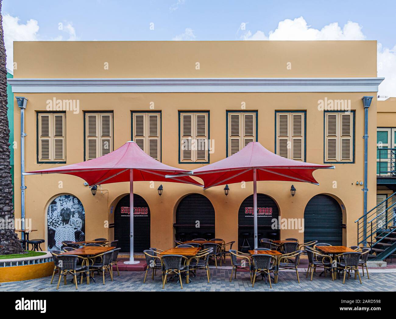 Piano Bar A Curacao Foto Stock