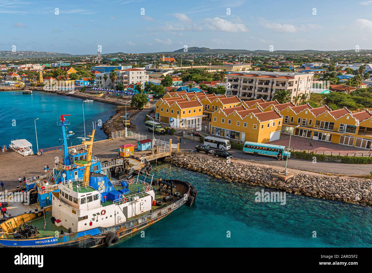 Rimorchiatore a Bonaire Foto Stock