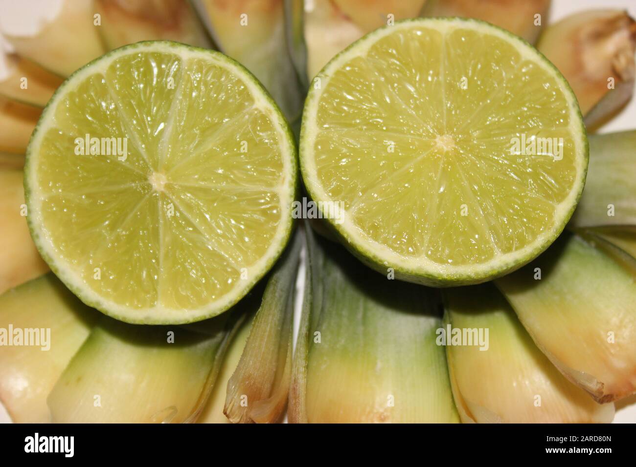 Calce affettate Foto Stock