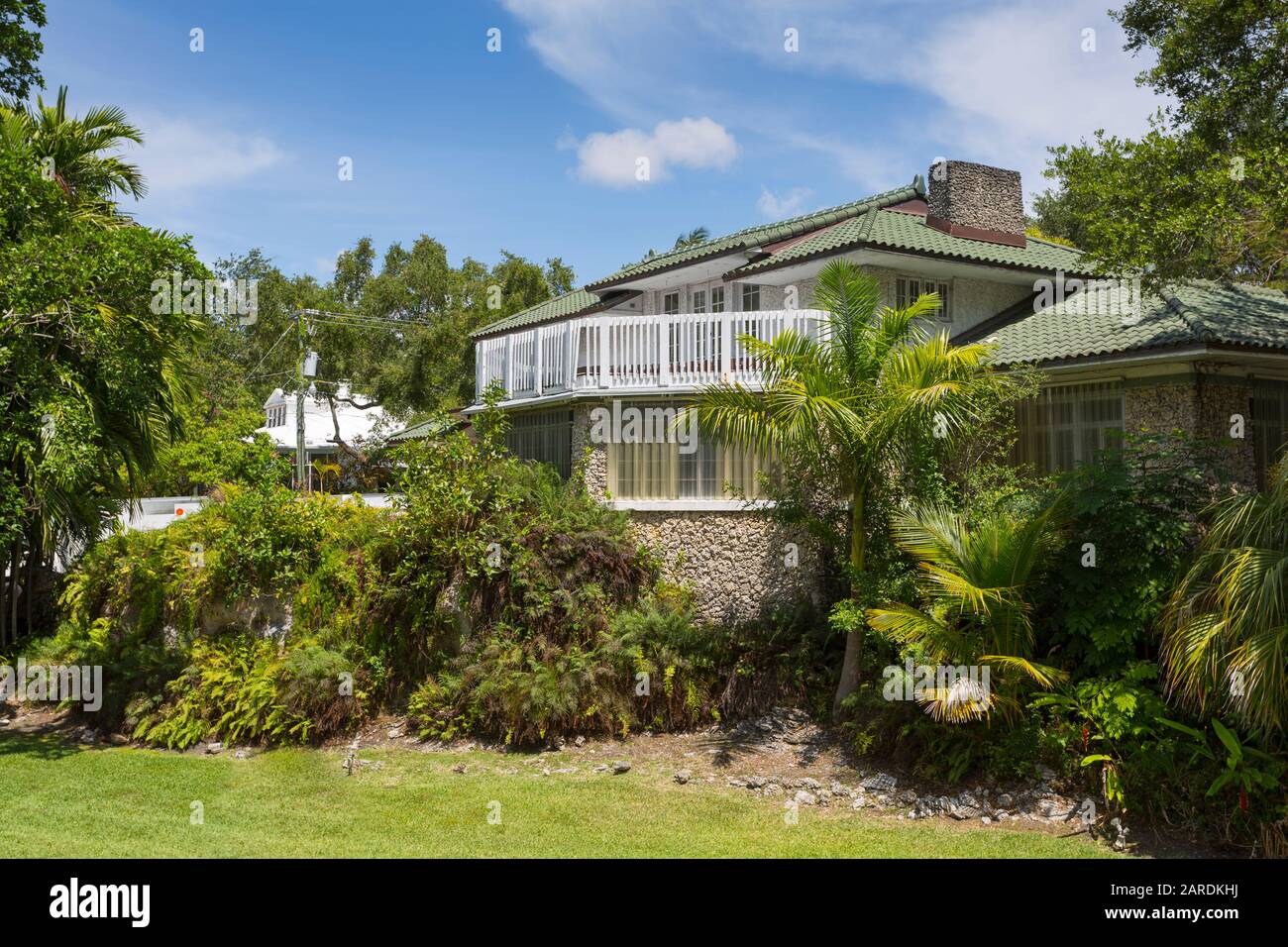 Seashell casa governata a Coconut Grove, Miami, Florida, Stati Uniti d'America, Nord America Foto Stock