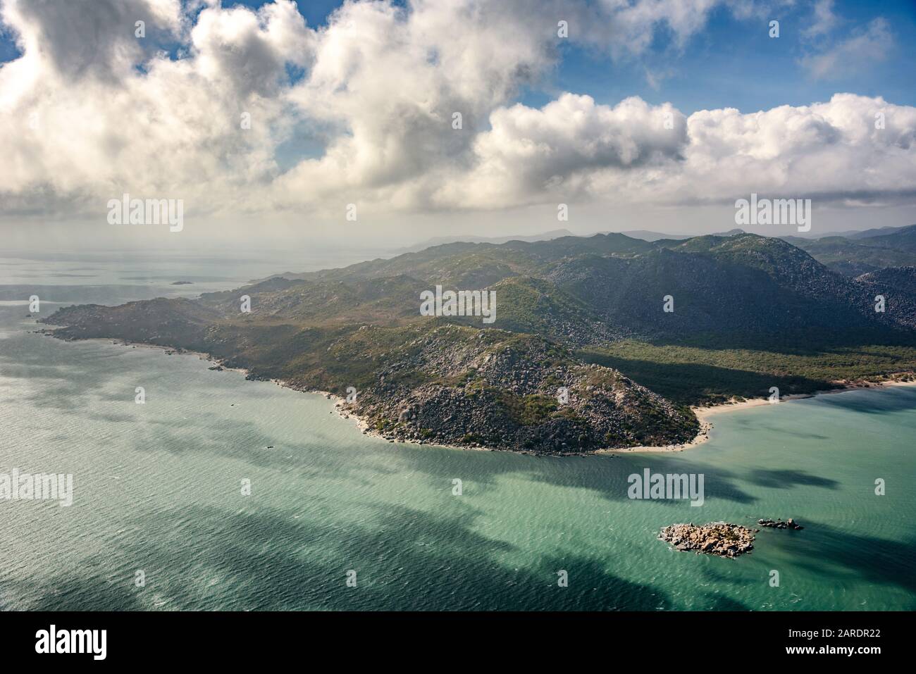 Una veduta aerea di Cape Melville nel lontano Nord Queensland, Australia Foto Stock