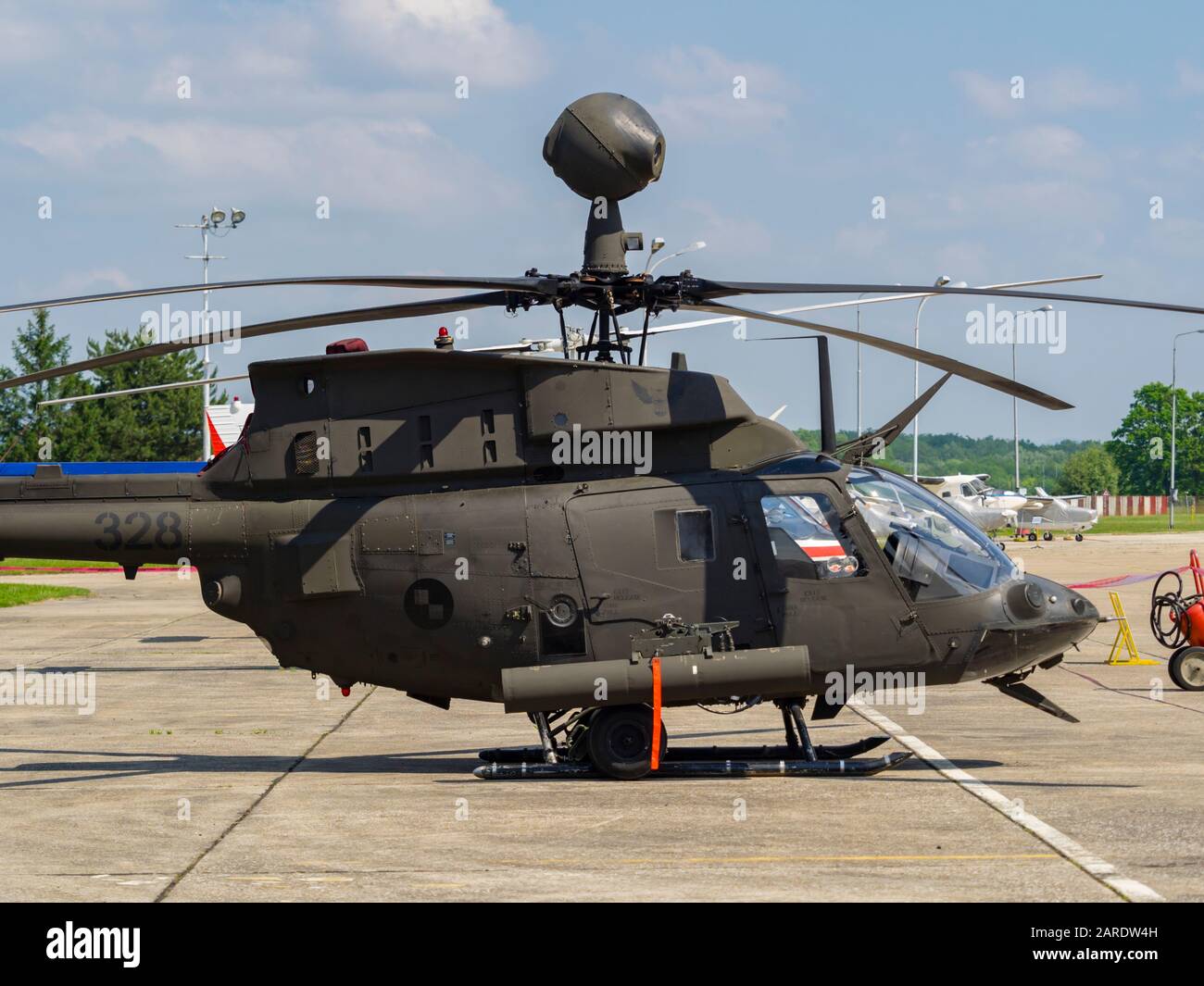 Kiowa Warrior OH-58D 328 elicottero OH58D HRZ Croatian Air Force Foto Stock