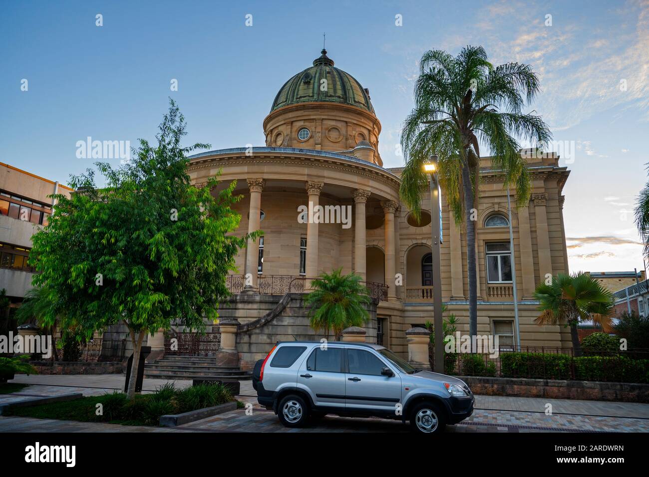 La Custom House, patrimonio storico di Rockhampton, fa parte della Heritage Walk e fa parte del progetto di rivitalizzazione Riverside. Foto Stock