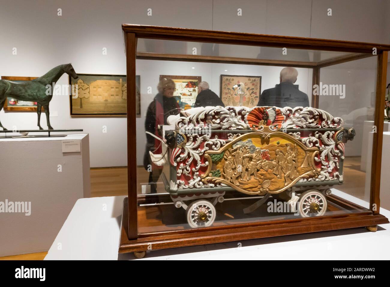 Antiquariato americano in anteprima all'asta presso Christie's Inc. Auction House, New York City, USA Foto Stock