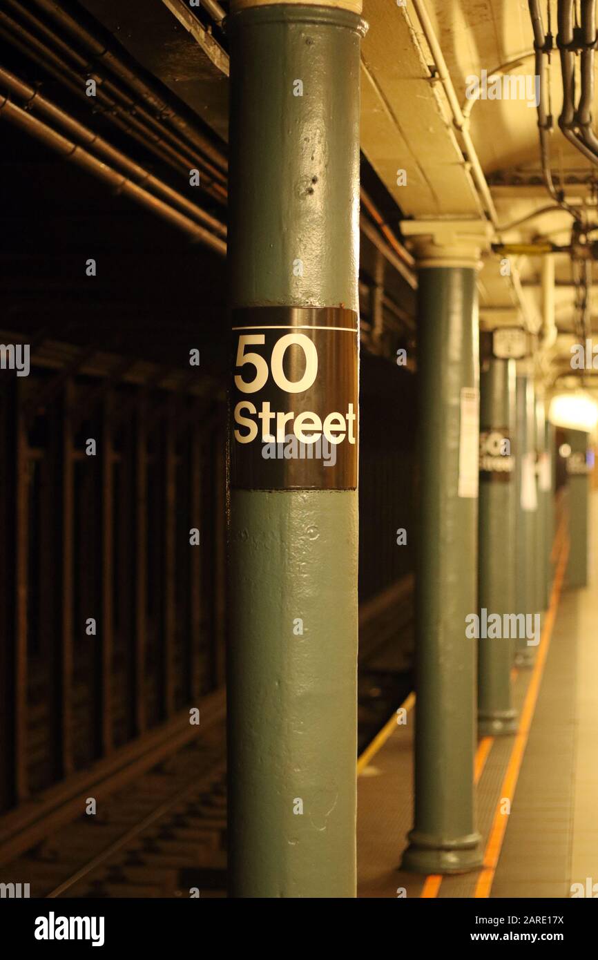 Metropolitana di New York Foto Stock