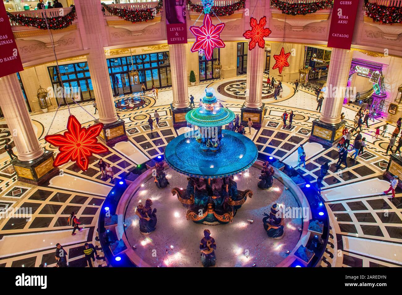 L'interno dell'hotel Parigino e del casino' a Macau Foto Stock