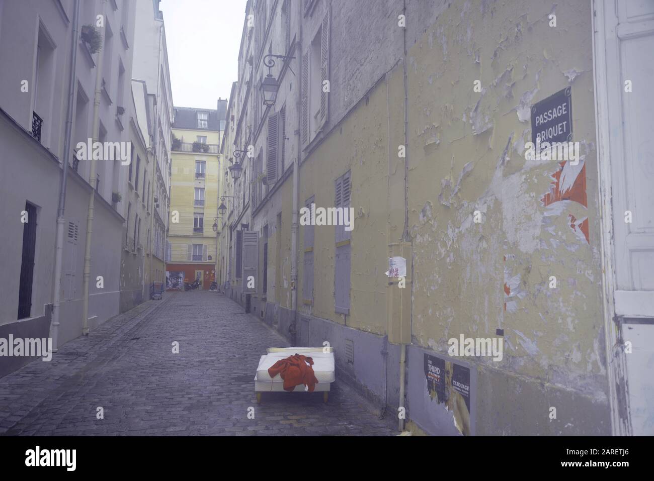 Decadimento urbano a Parigi, pasakdek Foto Stock