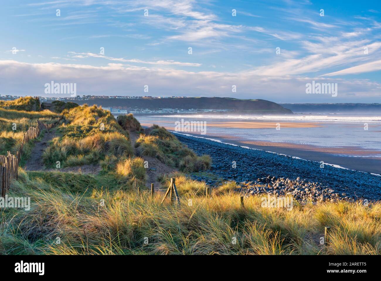 Northam Burrows e parco di campagna, Devon del Nord Foto Stock