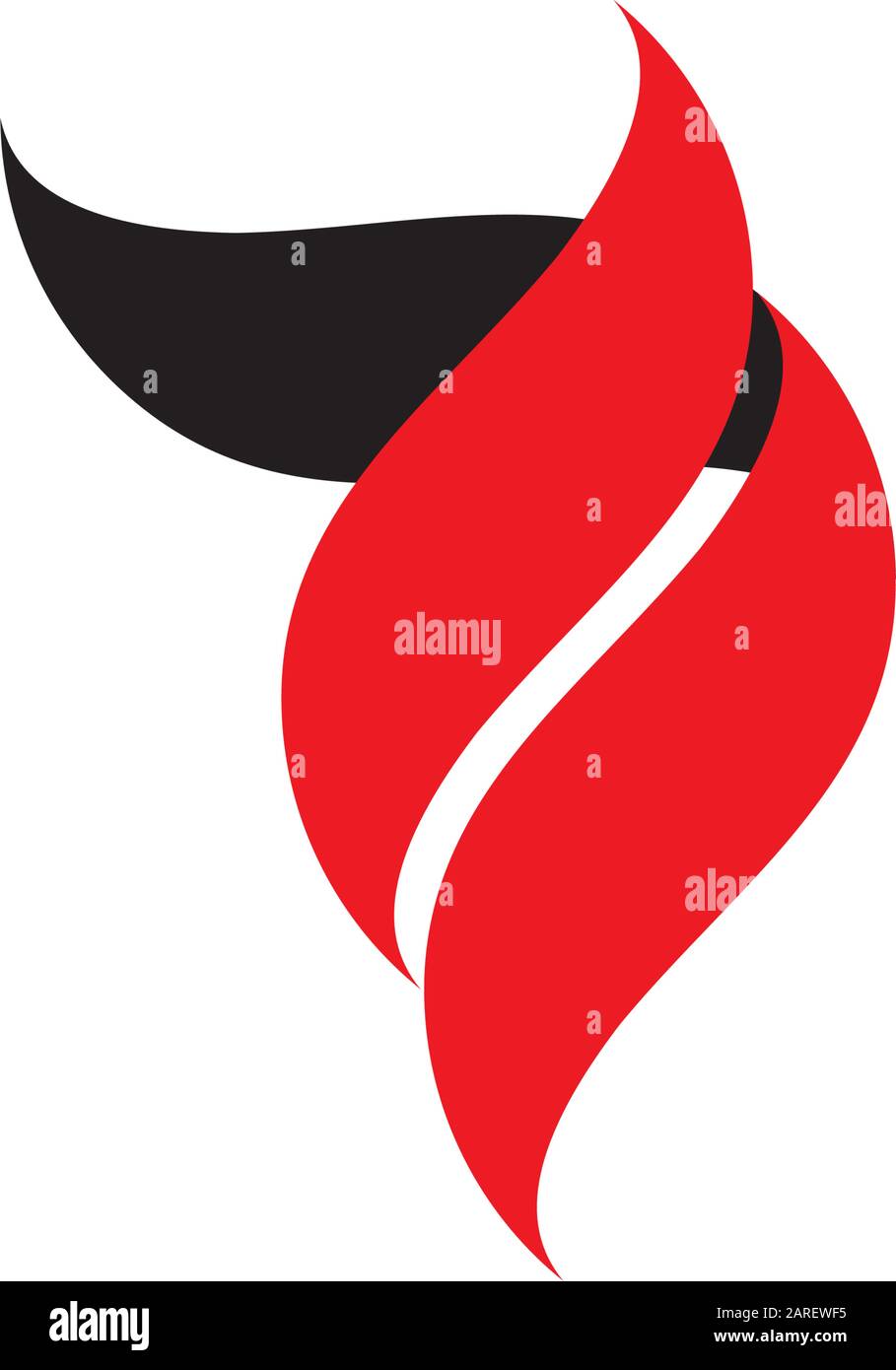 simbolo del vettore di disegno di fumo di curve 3d Illustrazione Vettoriale